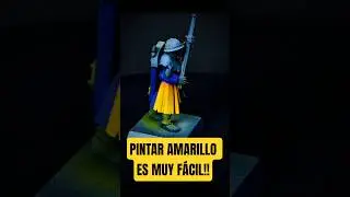 Pintar amarillo es muy f&aacute;cil con este truco #warhammer #miniature #modelismo
