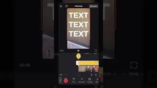 How to make text behind objects effect in Videoleap #videoleap #text #videoediting