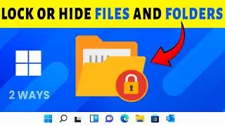 How to Lock Folders on Windows 11 / 10 Without Software | Password Protect Your Files Easily! 2026