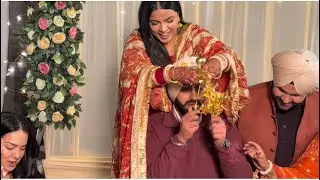 Sargun&rsquo;s Kaleera Ceremony with the funniest family commentary | Choorha Ceremony | Punjabi Wedding