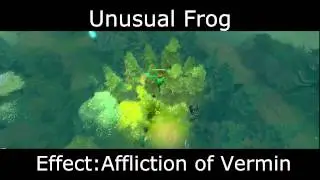 Unusual Dota 2 Courier Skip the Delivery Frog (Effect:Affliction of Vermin)