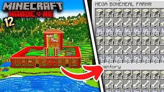 Я построил МЕГАферму костной муки в Minecraft Hardcore
