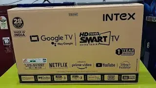 अनबॉक्सिंग इंटेक्स 32 इंच goggle टीवी gv3207 