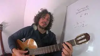 How to play and reconize the Tritone descending interval on the guitar