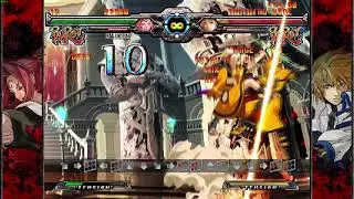 GGXX AC+R Baiken's high risc combo.