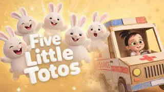 Five Little Totos Jumping on the Bed 🐰 | Doctor Lili Song | Kids Nursery Rhyme