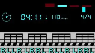 #6 Stick Control for Snare drum routine (110bpm)