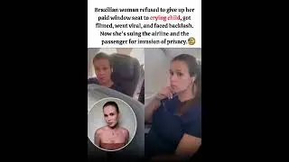 From Viral Backlash to Lawsuit: Woman Who Kept Her Window Seat Fights Back. #shortsfeed #shorts