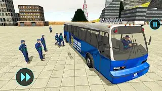 Police Bus Driving - Mountain Transportation of Officers | Gameplay Android
