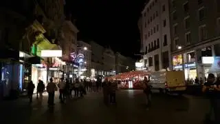 Stephansplatz, Graben, Vienna, nacht, 4k, night, galaxy, s7, wien, nightshot