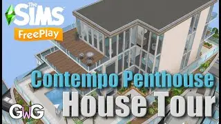 The Sims Freeplay- Contempo Penthouse Tour [Downtown Developer 5]