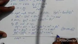 In equilateral triangle, AO perpendicular to BC than prove 3AB^2=4AO^2