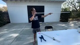 How to make a homemade blow dart gun