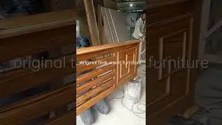 Pure solid teak wood design heavy legs #teakwoodcot