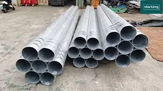 How to connect the 10 inches shaft/barrel for big size rolling shutter door