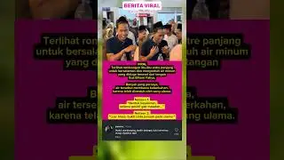 Ibu-Ibu Antre Pegang Air Minum Demi Berkah dari Gus Elham Yahya #shorts #viralvideo #beritaviral