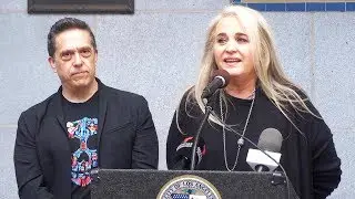 Coco Day in L.A. dedication with Pixar's Lee Unkrich and Darla K. Anderson at Los Angeles City Hall