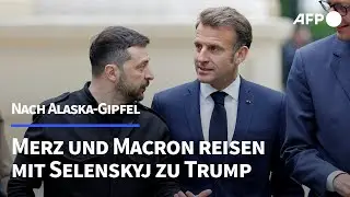 Selenskyj reist zu Trump - Merz und Macron begleiten ihn | AFP