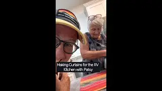 Making RV Kitchen Curtains from Napkins with Patsy #RVlife #repurposing #diyprojects #rvlifestyle