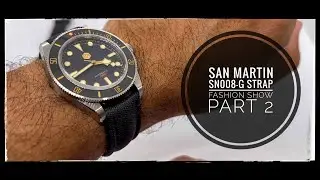 5 Best Straps for the San Martin SN008-G V2: Strap fashion show part 2 #sanmartinwatch