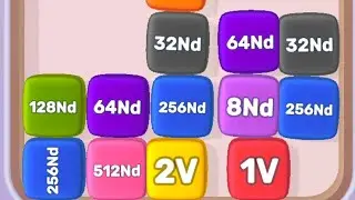 Cube Game 3D Merge Numbers Part 33 with 2,986,122 High Score #games #arelzone #trending