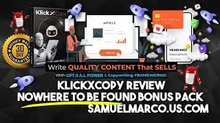KlickXCopy Review & Bonus Offer - Watch KlickXCopy Review & Get NoWhere To Be Found Bonuses