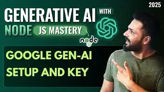 Generative AI with Node.js in Hindi #14 Gemini setup with key in Node js