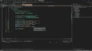 C# - Mediator vs. Observer Pattern (Mediator Example Code)