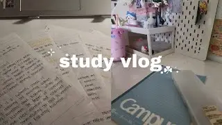 📚  study vlog  📘 lots of writings | selfcare | haul 