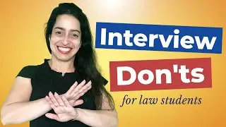Interview Mistakes to Avoid  I  How to Get a BigLaw Job