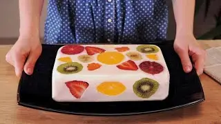 🔸Healthy fruit dessert in 5 minutes! No gelatin or baked goods. My family is thrilled