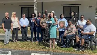 Local crime victims' family members rally in opposition of proposed bill