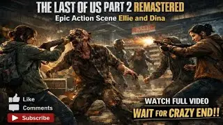 Ellie & Dina Epic Mall Zombie Fight | The Last of Us Part 2 Remastered Gameplay Walkthrough 4K Video