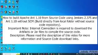 How to build Apache Ant 1.10 from Source Code using Jenkins 2.375 and Ant 1.10 without SCM