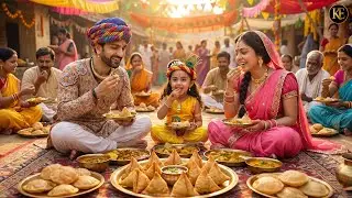 नंद बाबा बाल कान्हा को समोसा के भंडारे में ले गए || यशोमती मईया के नंदलाला | Shre Krishan leela ||