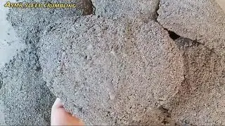 Asmr 💆&zwj;♀️Non Stop⛔ Old Concrete Texture Big Slabs Dusty😷 Crunchy Dry Floor Crumbling #relaxing
