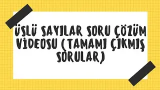 ÜSLÜ SAYILAR SORU ÇÖZÜM VİDEOSU TAMAMI ÇIKMIŞ SORULAR KAÇIRMAYIN... #tyttekrar  #tyttayfa2022 #maths