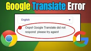 How to Fix Oops! Google Translate did not respond Error in Google Chrome