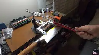 🔪 Sharpening VG-10 Damascus Knife on TSProf Pioneer | Diamond Stones + Stropping with 1 Micron