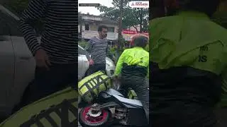 Дорожная ярость в Андхра-Прадеш: владелец автомобиля бросает сумки курьера #вирусный #тренд #шорты