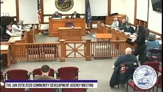 The January 20th 2026 Community Development Agency Meeting