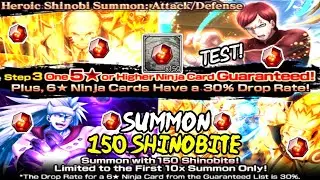 Test! 150 Shinobite On Heroic Shinobi Summon (Attack/Defense) | Naruto X Boruto Ninja Voltage