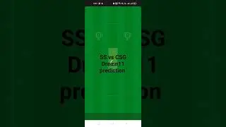 SS vs CSG Dream11team | SS vs CSG Dream11 prediction | SS vs CSG | #dream #fantasycricket #dream11