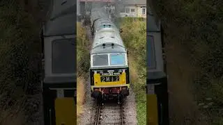 HYMEK DOUBLE-HEADER: Two diesel locomotives depart Watchet