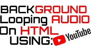 Embed Looping Youtube Audio Without Video On Your HTML Website In 1 Click