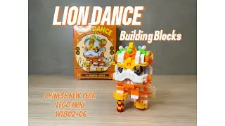 LION DANCE Chinese New Year Bricks Tutorial W1802-06 #merakitlego #barongsai #miniature #lego #diy