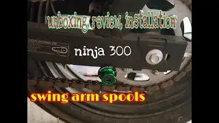 CNC made Swing arm spools for kawasaki ninja 300abs | Rider Tripple S | thunder riders #kawasaki