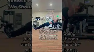 Reverse Plank NO Shoulder Pain HACK! #health #education #fitness #exercise #mom #doctor #fyp