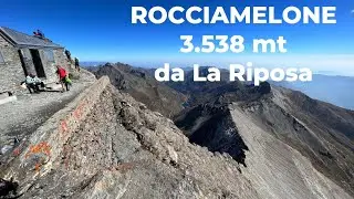 ROCCIAMELONE (3.538 mt) salita da La Riposa (2.050 mt), Via Normale.