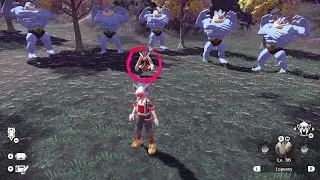 Alpha Machamps fight over Lopunny [Pok&eacute;mon Legends: Arceus]